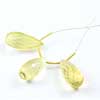 Natural Lemon Quartz Faceted Tear Drops Briolette Beads Strand Quantity 3 Beads and Size 19mm to 23mm approx.